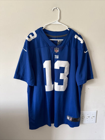 Men's Nike Odell Beckham Jr 13 NY Giants Vapor Lmtd NFL Jersey Sz XL Blue RARE - Kyle’s Football Cards