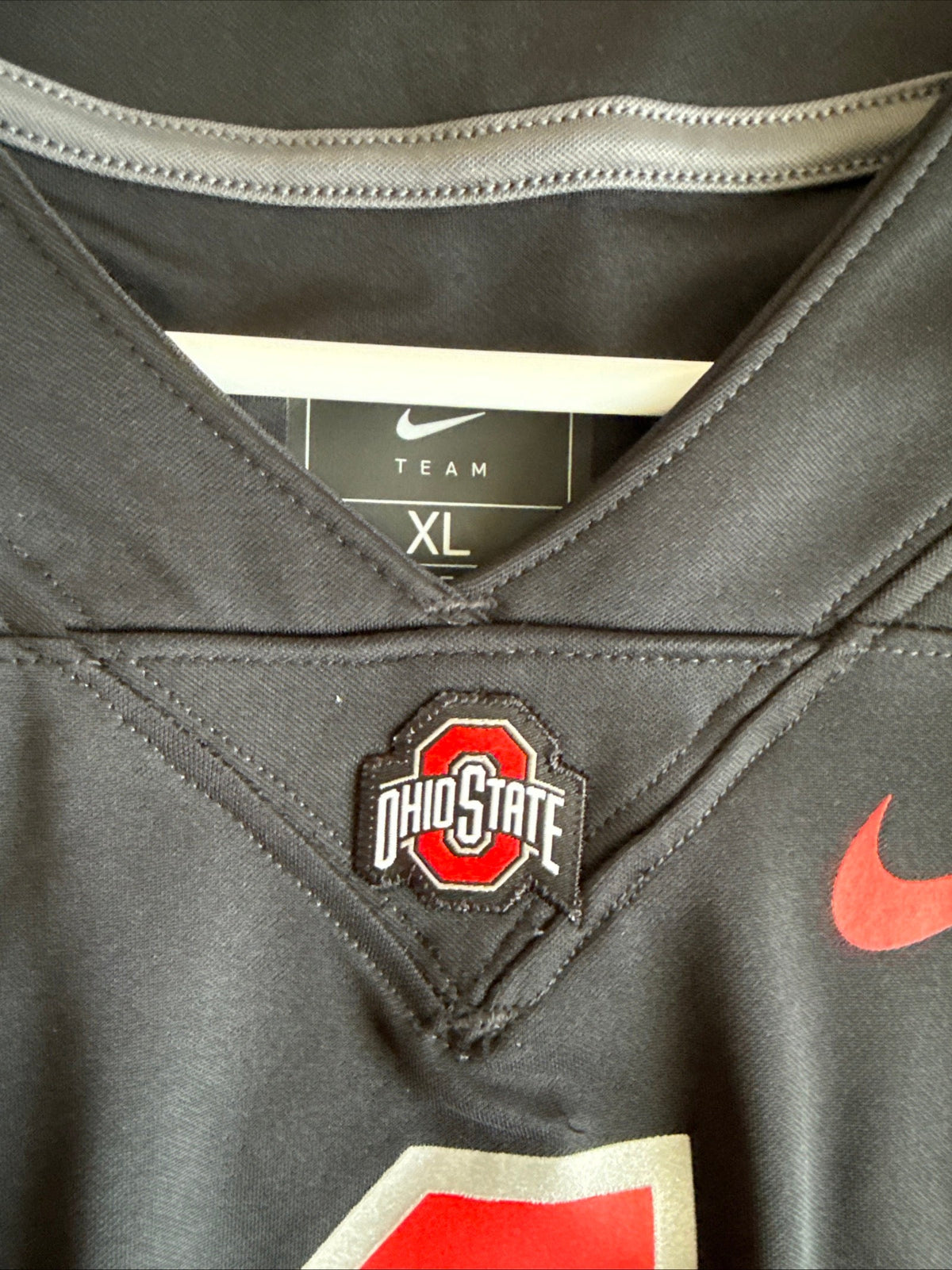 MEN’S NIKE OHIO STATE BUCKEYES #1 24’ NCAA Football Jersey Sz XL - Black RARE - Kyle’s Football Cards