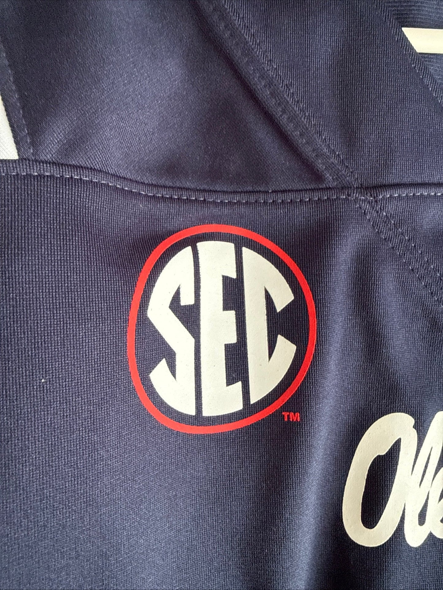 Men's Nike Ole Miss Rebels 1 Untouchable NCAA Football Jersey Sz 2XL - RARE - Kyle’s Football Cards