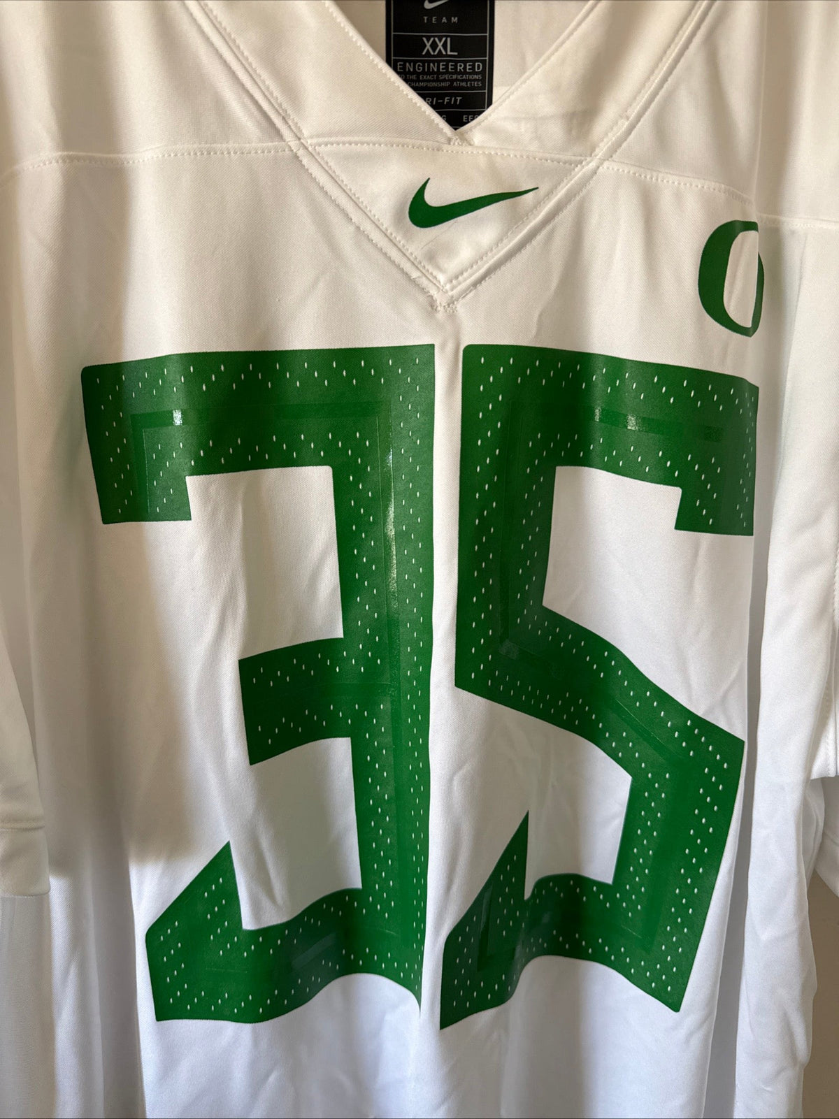 Men's Nike Oregon Ducks #35 NCAA Football Game Jersey Sz 2XL - White RARE - Kyle’s Football Cards