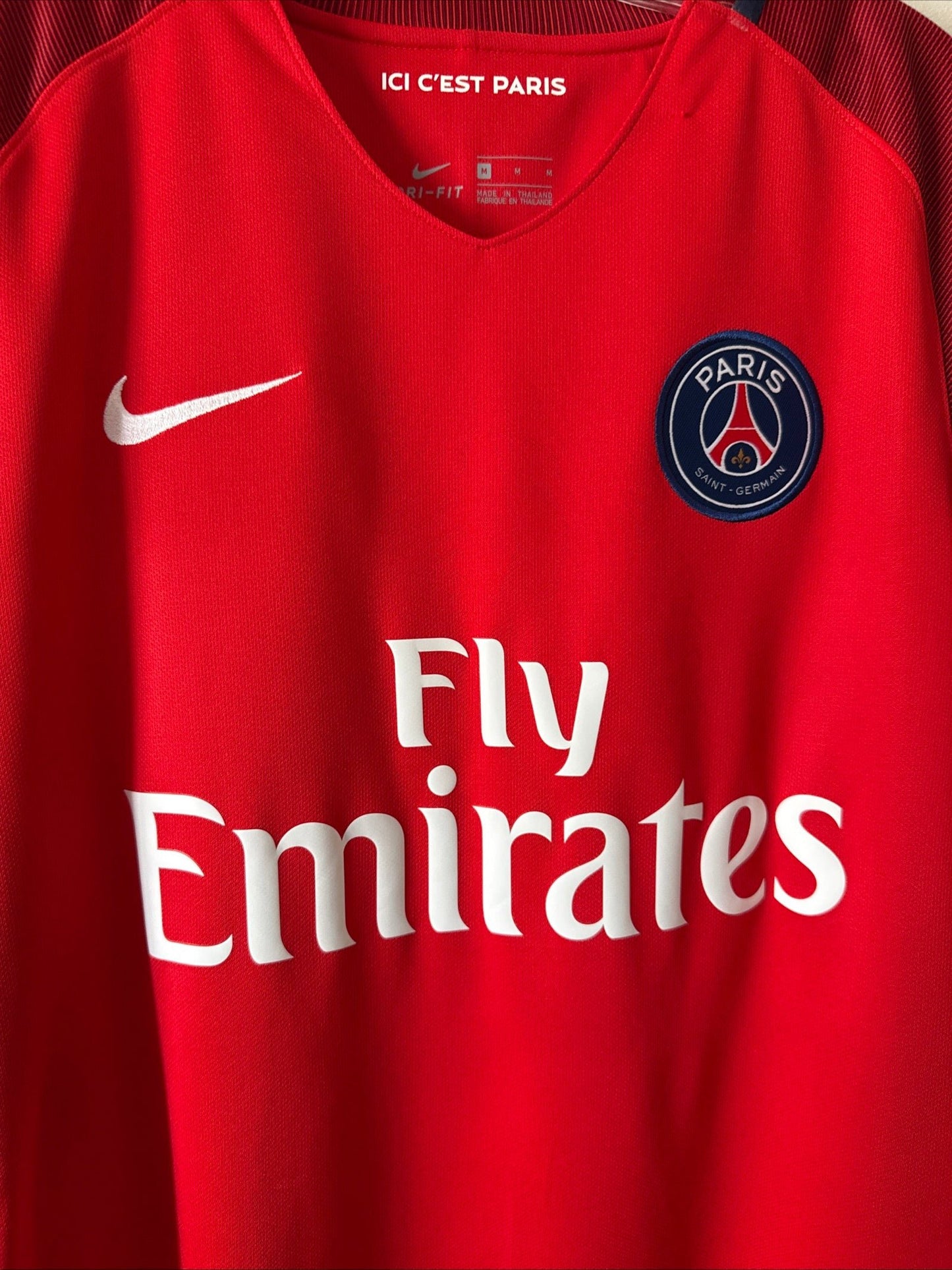 MEN’S NIKE PARIS SAINT-GERMAIN 2016/2017 AWAY FOOTBALL JERSEY SZ M - NWT RARE - Kyle’s Football Cards