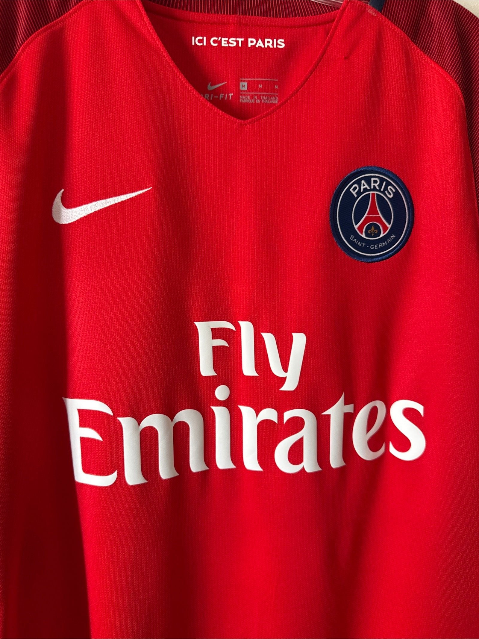 MEN’S NIKE PARIS SAINT-GERMAIN 2016/2017 AWAY FOOTBALL JERSEY SZ M - NWT RARE - Kyle’s Football Cards
