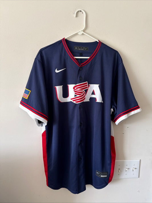 Men’s Nike Paul Skenes 30 Team USA 2026 World Baseball Classic Jersey Sz XL - Kyle’s Football Cards