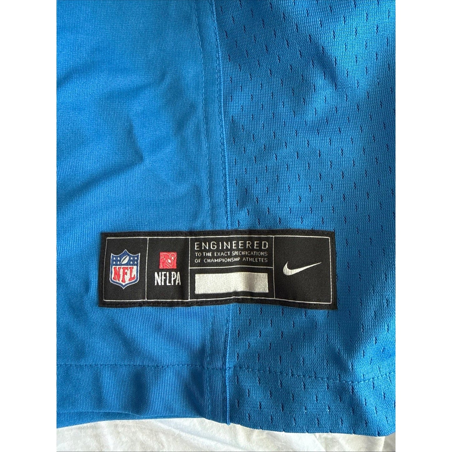 Men’s Nike Penei Sewell 68 Detroit Lions WCF Game Jersey Sz XL - Blue NWOT - Kyle’s Football Cards
