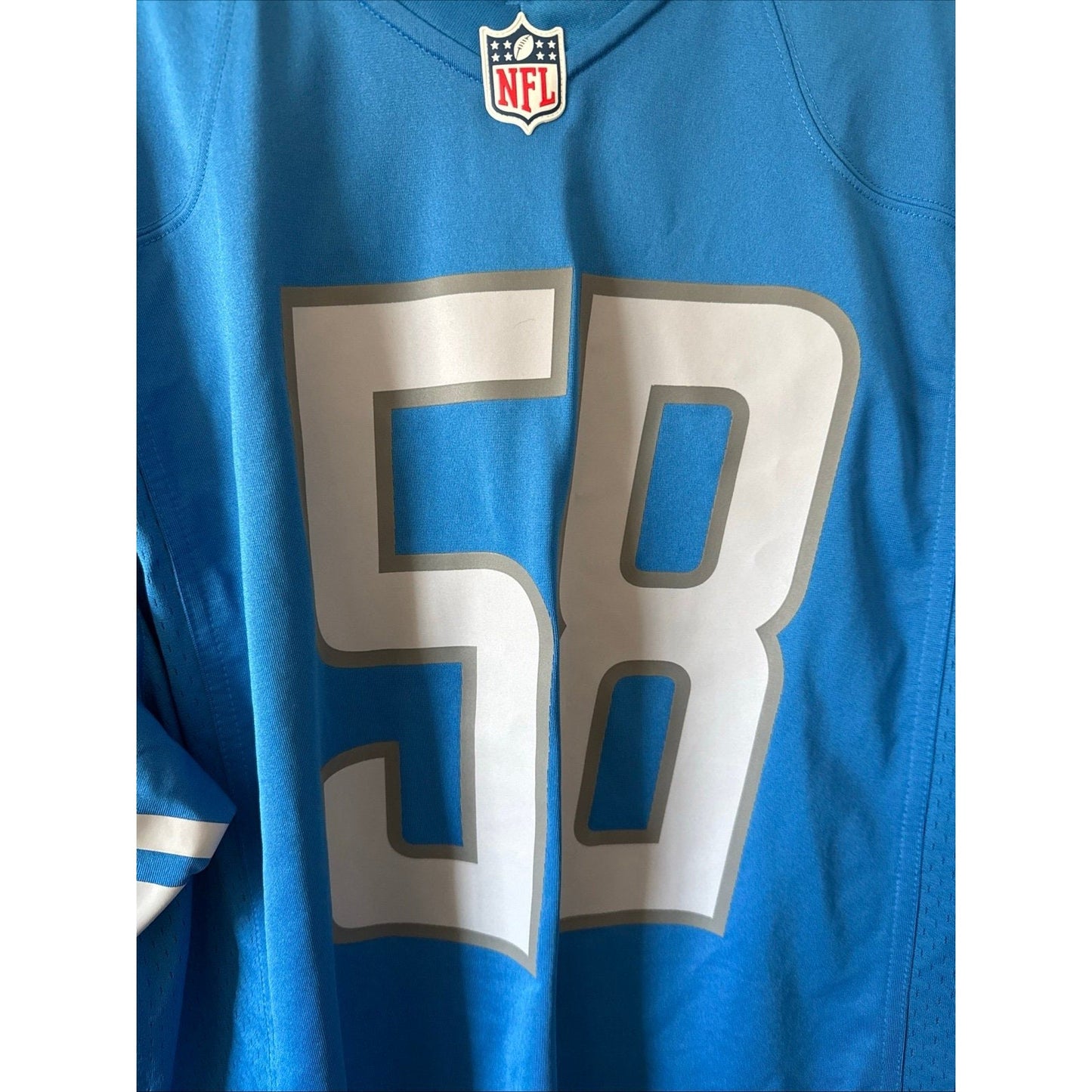 Men’s Nike Penei Sewell 68 Detroit Lions WCF Game Jersey Sz XL - Blue NWOT - Kyle’s Football Cards