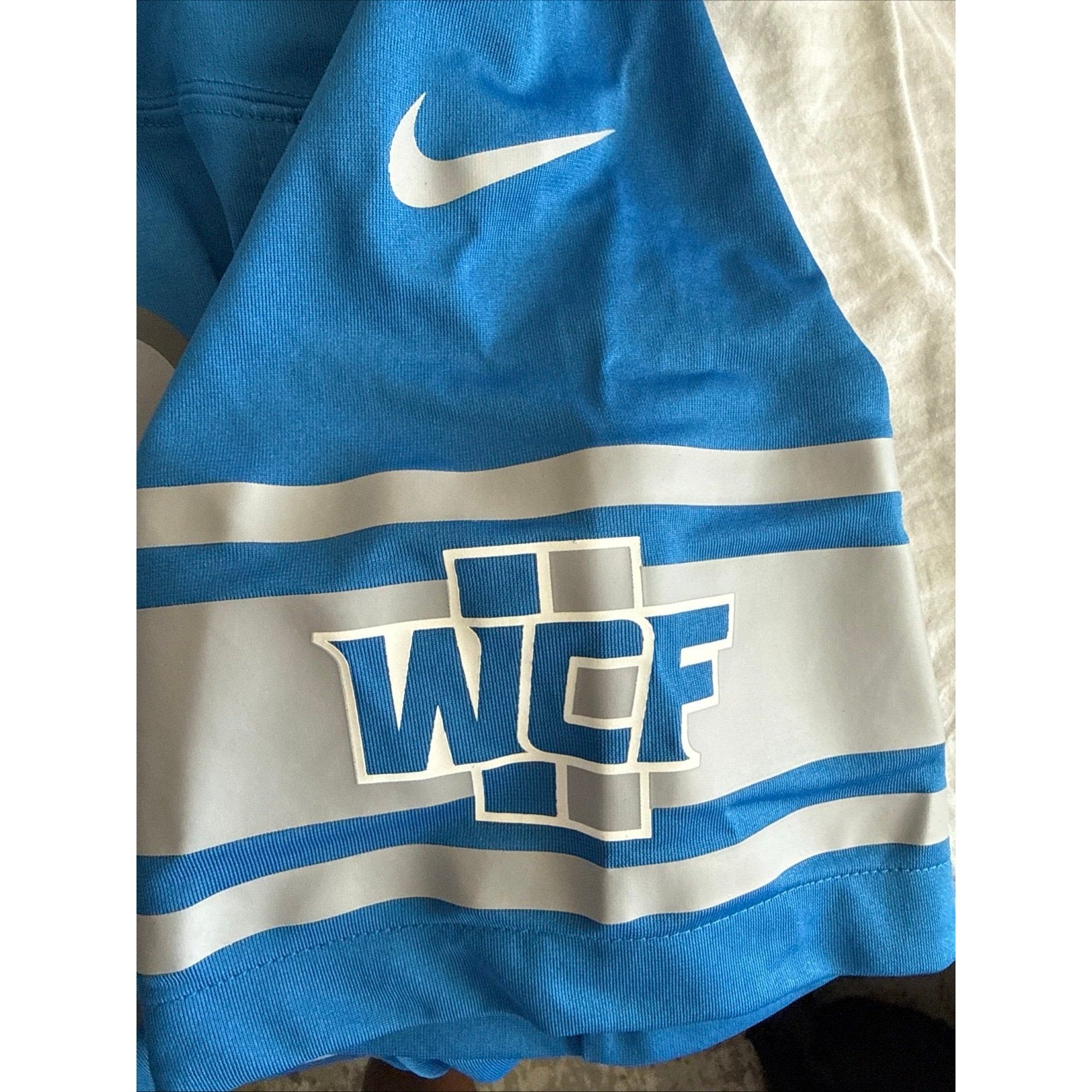 Men’s Nike Penei Sewell 68 Detroit Lions WCF Game Jersey Sz XL - Blue NWOT - Kyle’s Football Cards