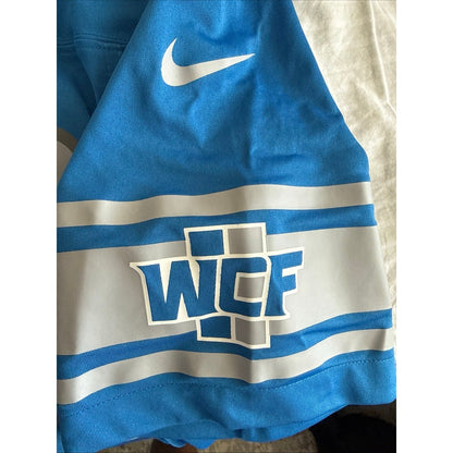 Men’s Nike Penei Sewell 68 Detroit Lions WCF Game Jersey Sz XL - Blue NWOT - Kyle’s Football Cards