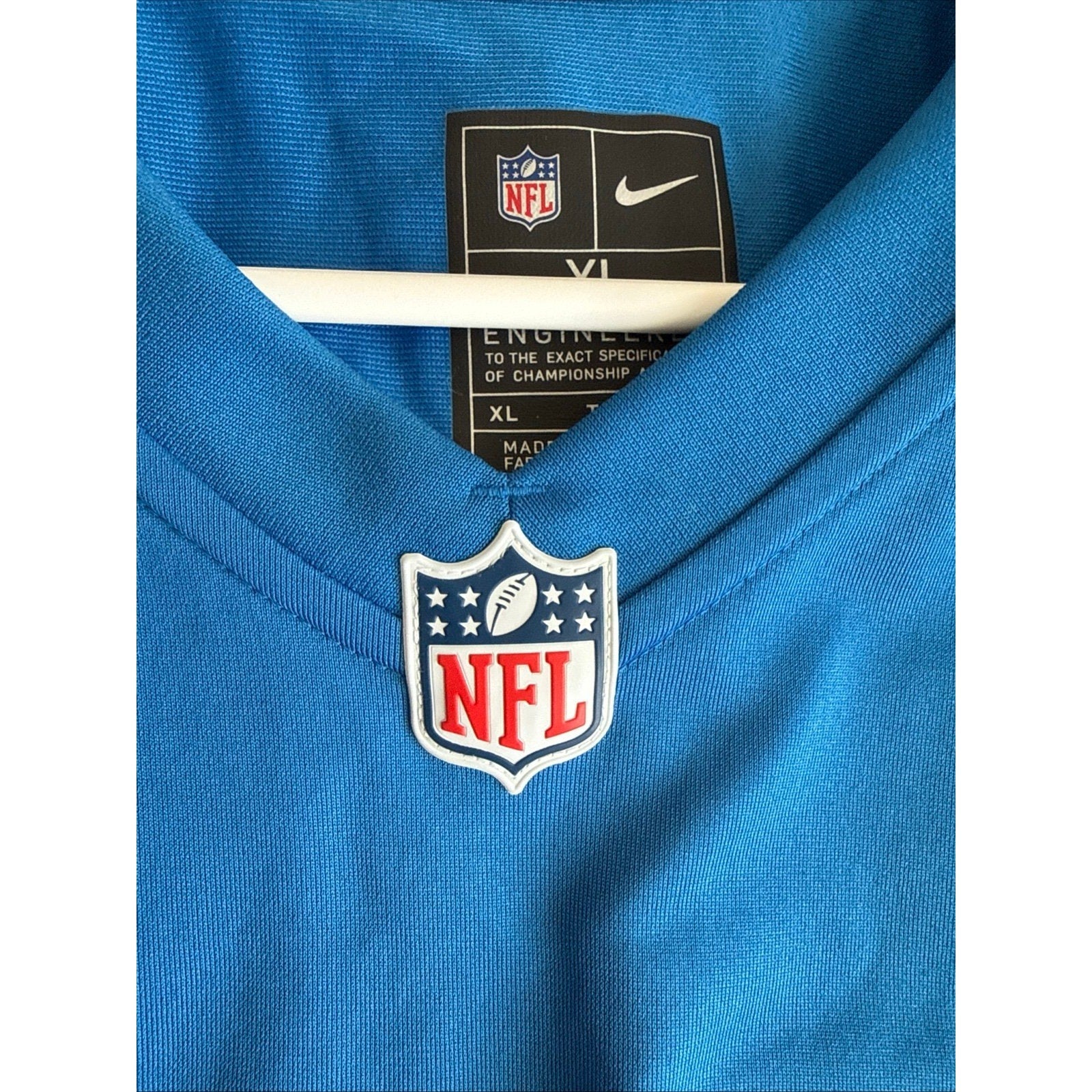 Men’s Nike Penei Sewell 68 Detroit Lions WCF Game Jersey Sz XL - Blue NWOT - Kyle’s Football Cards