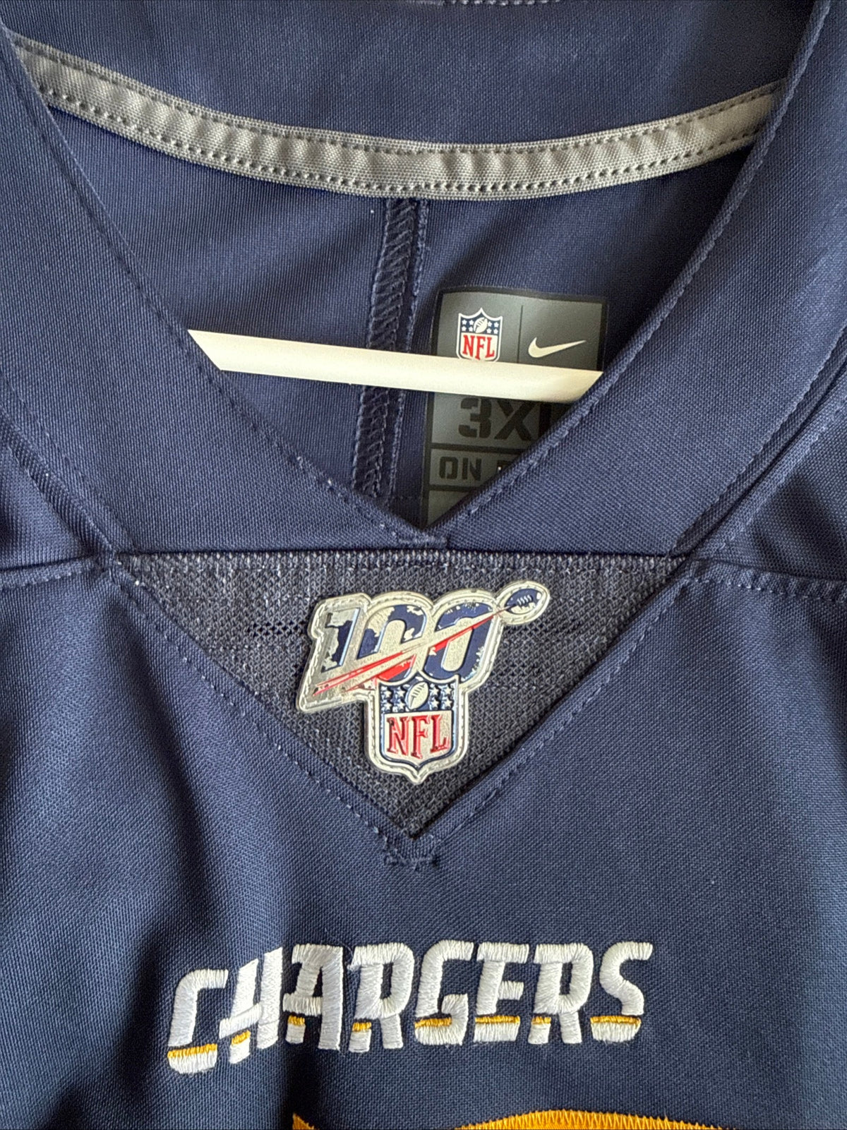 Men’s Nike Philip Rivers #17 LA Chargers NFL 100 Vapor Lmtd Jersey Sz 3XL - RARE - Kyle’s Football Cards