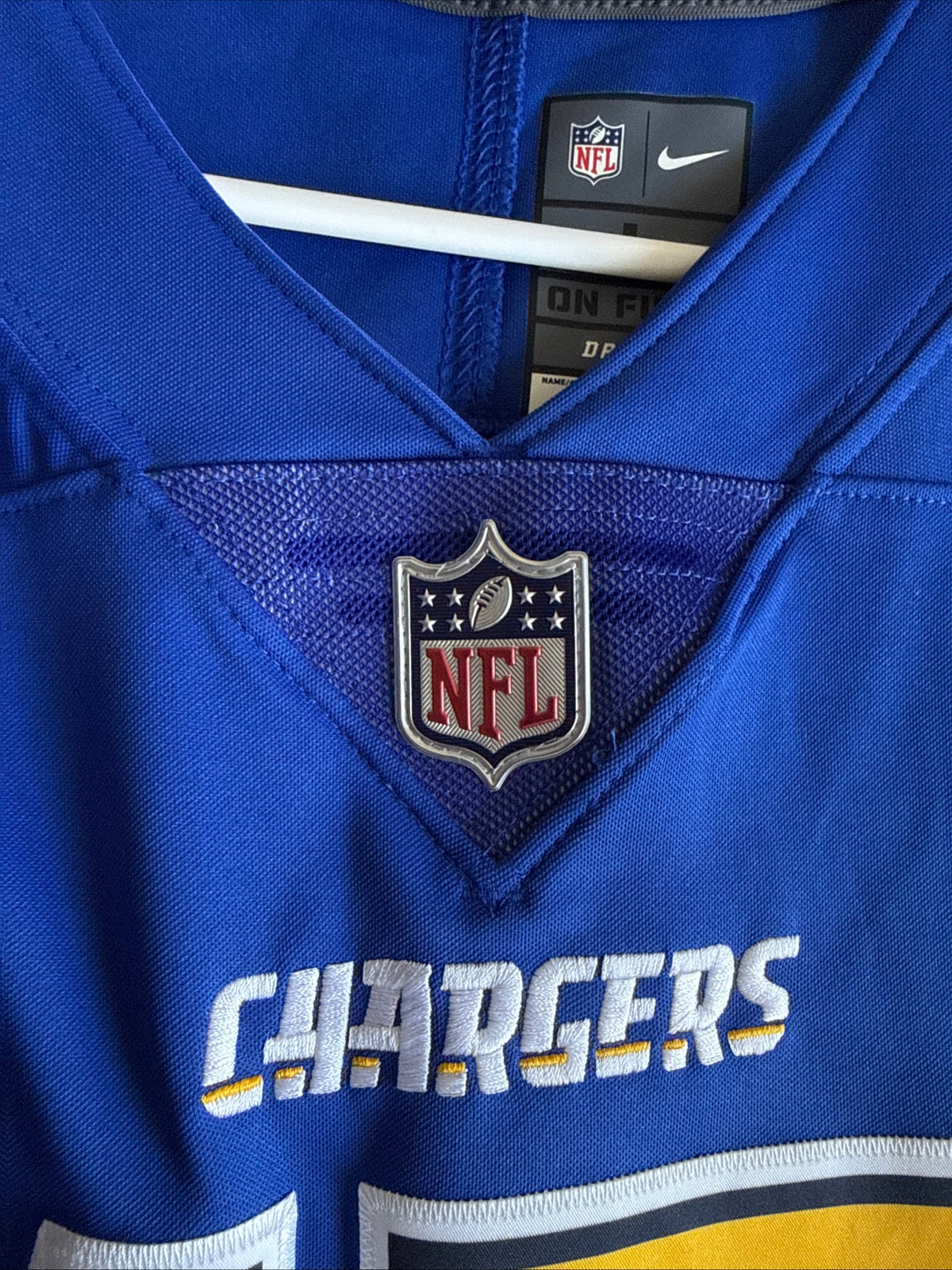 Men's Nike Philip Rivers #17 LA Chargers Vapor Lmtd Color Rush Jersey Sz L RARE - Kyle’s Football Cards
