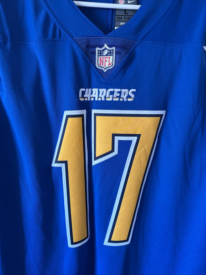 Men's Nike Philip Rivers #17 LA Chargers Vapor Lmtd Color Rush Jersey Sz L RARE - Kyle’s Football Cards