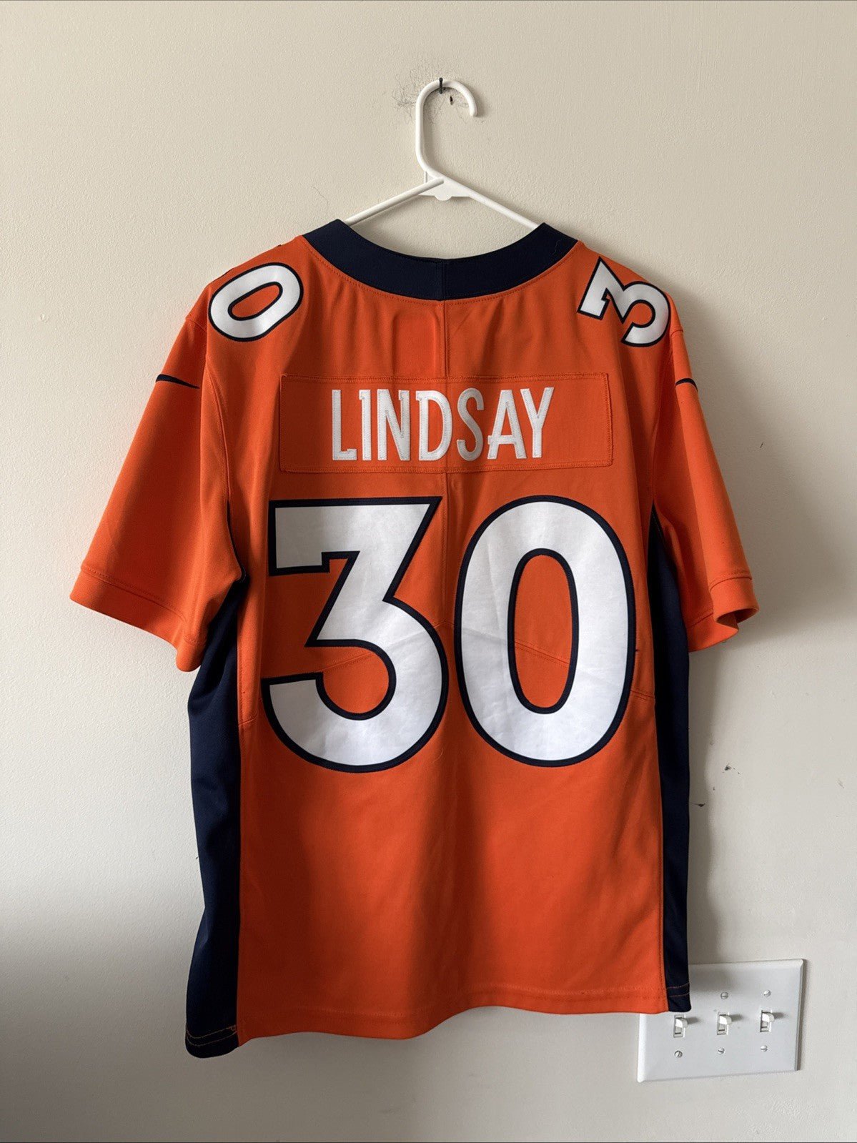 Men's Nike Phillip Lindsay 30 Denver Broncos Vapor Lmtd 100th Jersey Sz M RARE - Kyle’s Football Cards
