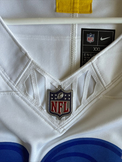 Men's Nike Puka Nacua #12 LA Rams Vapor Lmtd NFL Jersey Sz 2XL - White RARE - Kyle’s Football Cards