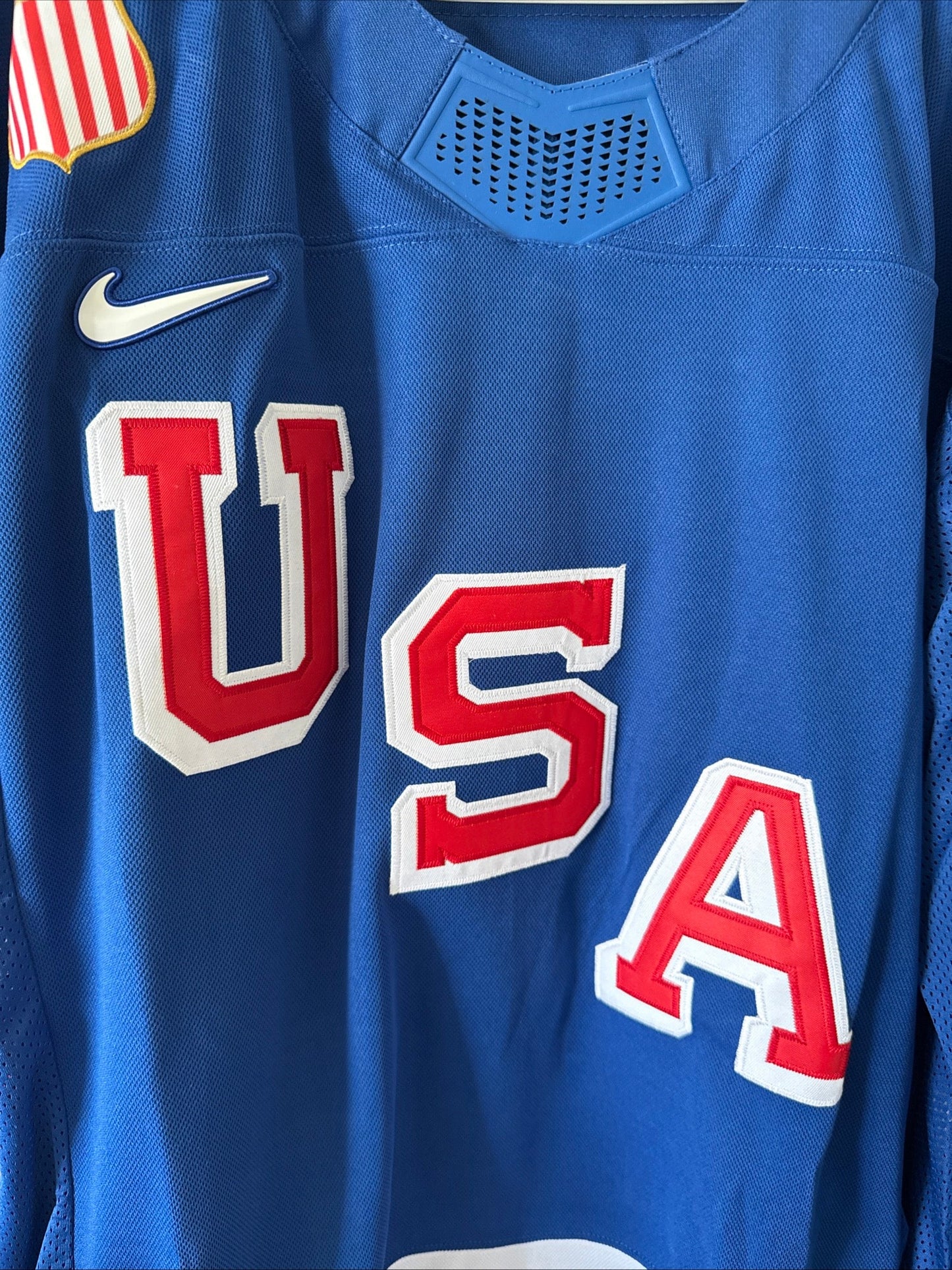 Men’s Nike Quinn Hughes 43 Team USA Hockey 2026 Olmypics Jersey Sz 2XL NWT RARE - Kyle’s Football Cards