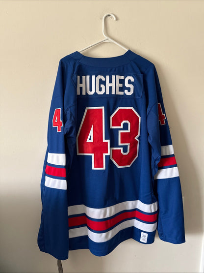 Men’s Nike Quinn Hughes 43 Team USA Hockey 2026 Olmypics Jersey Sz 2XL NWT RARE - Kyle’s Football Cards