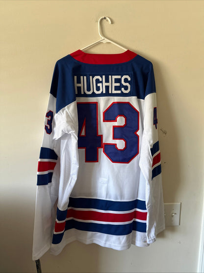 Men’s Nike Quinn Hughes 43 Team USA Hockey 2026 Olmypics Jersey Sz XL NWT RARE - Kyle’s Football Cards