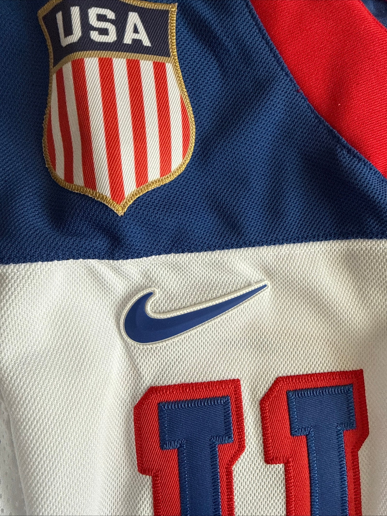 Men’s Nike Quinn Hughes 43 Team USA Hockey 2026 Olmypics Jersey Sz XL NWT RARE - Kyle’s Football Cards