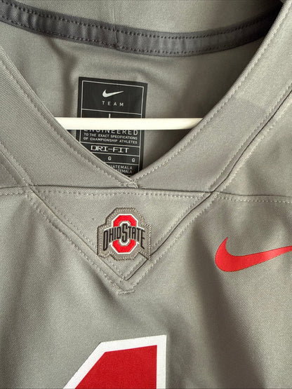 MEN’S NIKE QUINSHON JUDKINS 1 OHIO STATE BUCKEYES NCAA JERSEY SZ L - GRAY RARE - Kyle’s Football Cards