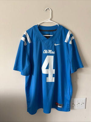 Men's Nike Quinshon Judkins #4 Ole Miss Rebels NCAA Football Jersey Sz XL - RARE