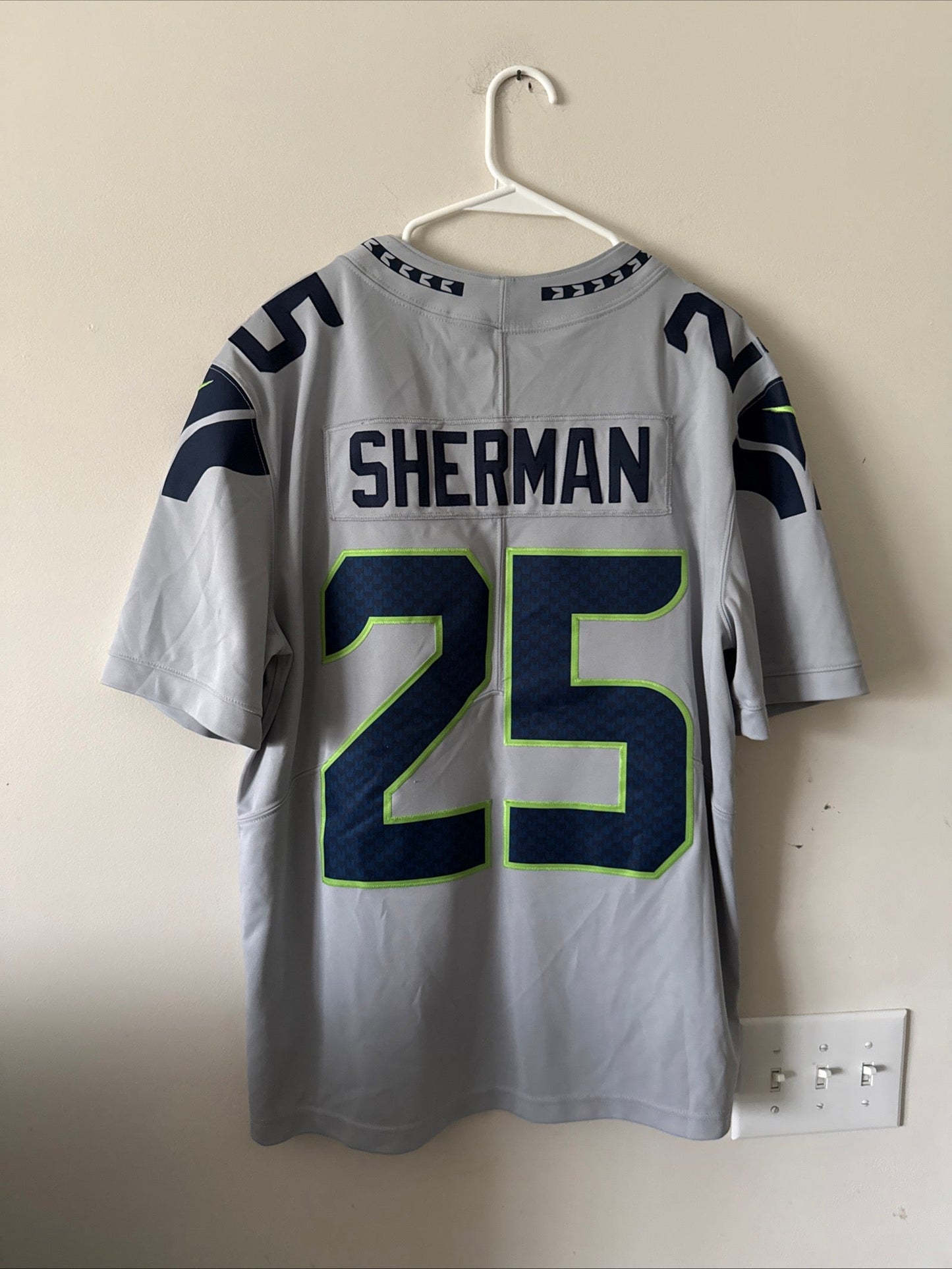 Men's Nike Richard Sherman 25 Seattle Seahawks Alt Vapor Lmtd Jersey Sz L RARE - Kyle’s Football Cards