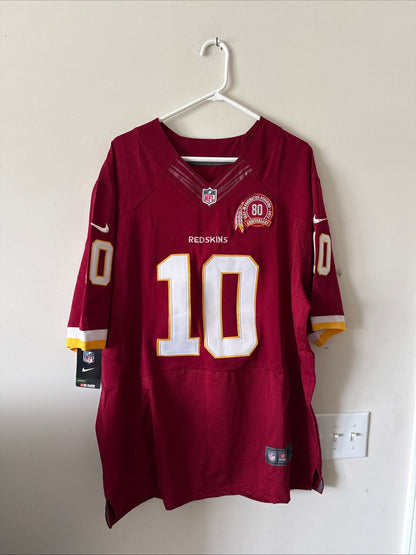 Men’s Nike Robert Griffin III #10 Washington Redskins 80th Anny Jersey Sz 52 NWT - Kyle’s Football Cards
