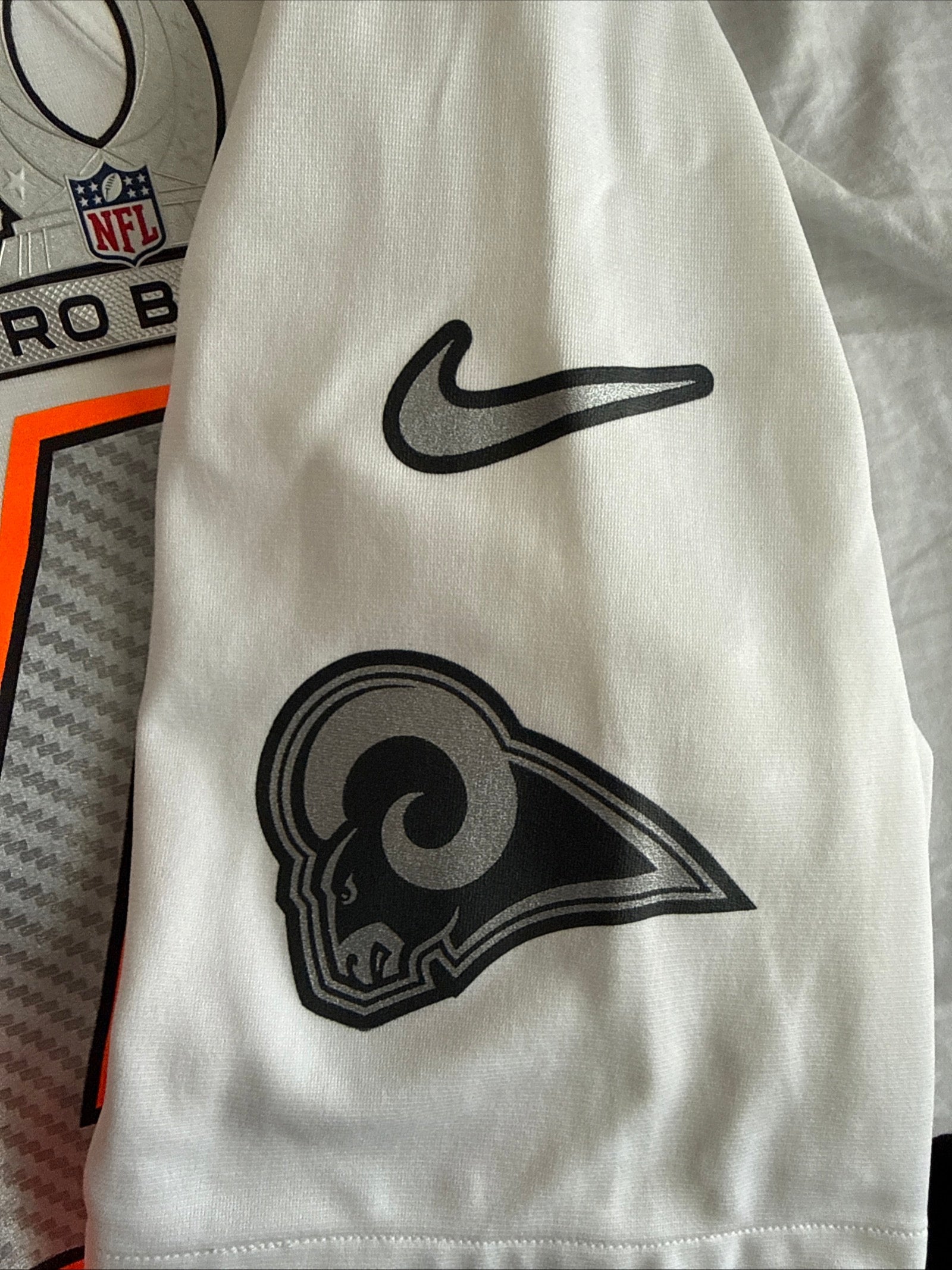 Men’s Nike Robert Quinn 94 LA Rams 2014 Pro Bowl NFL Jersey Sz L - White RARE - Kyle’s Football Cards
