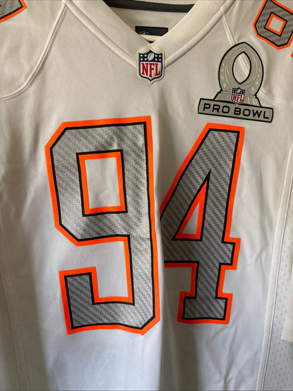 Men’s Nike Robert Quinn 94 LA Rams 2014 Pro Bowl NFL Jersey Sz L - White RARE - Kyle’s Football Cards