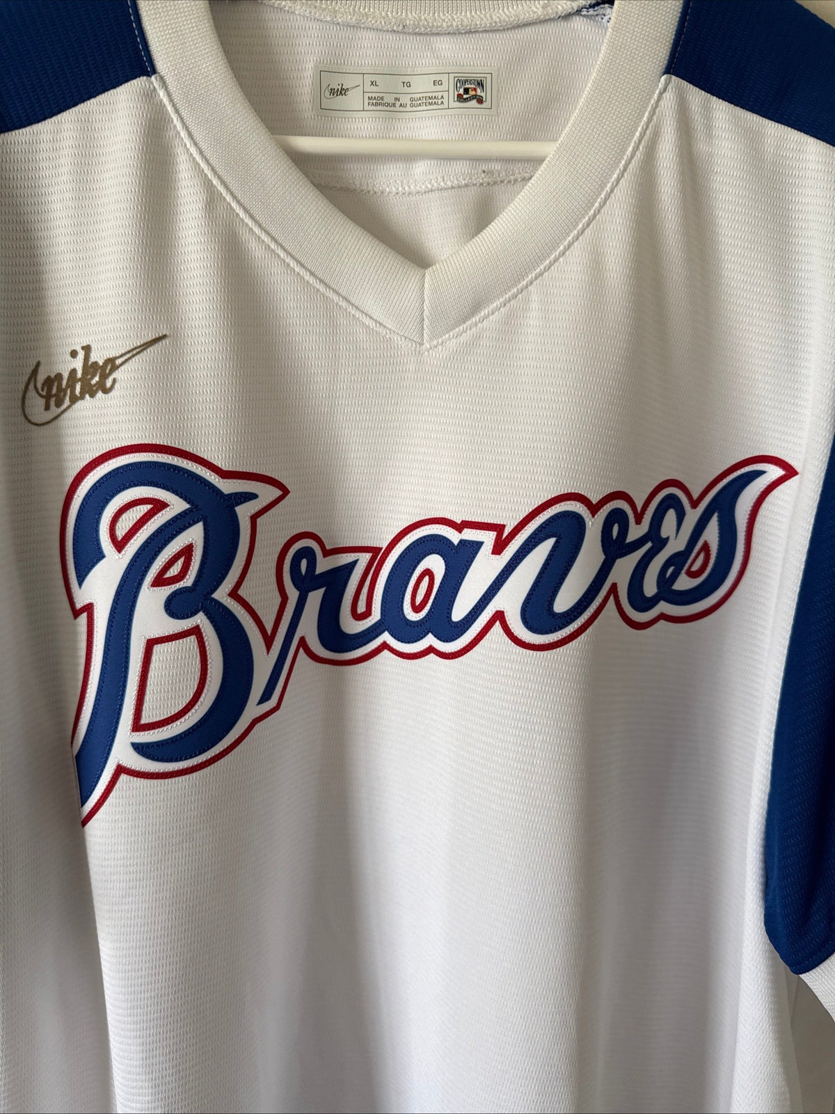 Men's Nike Ronald Acuna Jr. #13 Atlanta Braves Cooperstown Jersey Sz XL - Rare - Kyle’s Football Cards