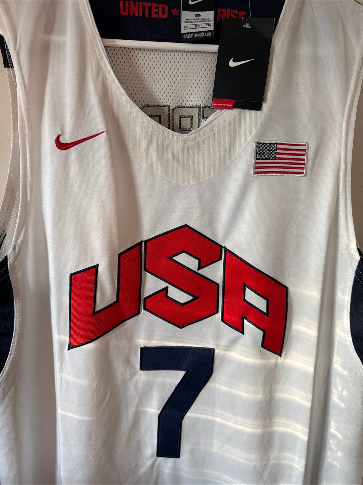 Men’s Nike Russell Westbrook #7 Team USA 2012 Olympics Jersey Sz 2XL - NWT RARE - Kyle’s Football Cards