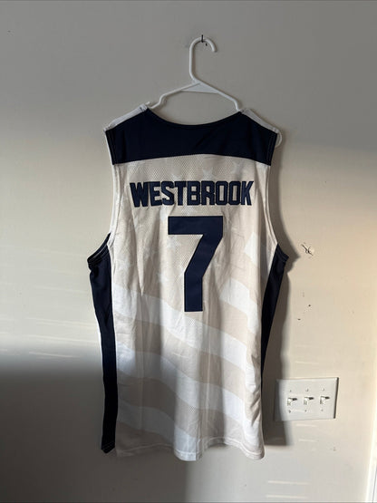 Men’s Nike Russell Westbrook #7 Team USA 2012 Olympics Jersey Sz 2XL - NWT RARE - Kyle’s Football Cards