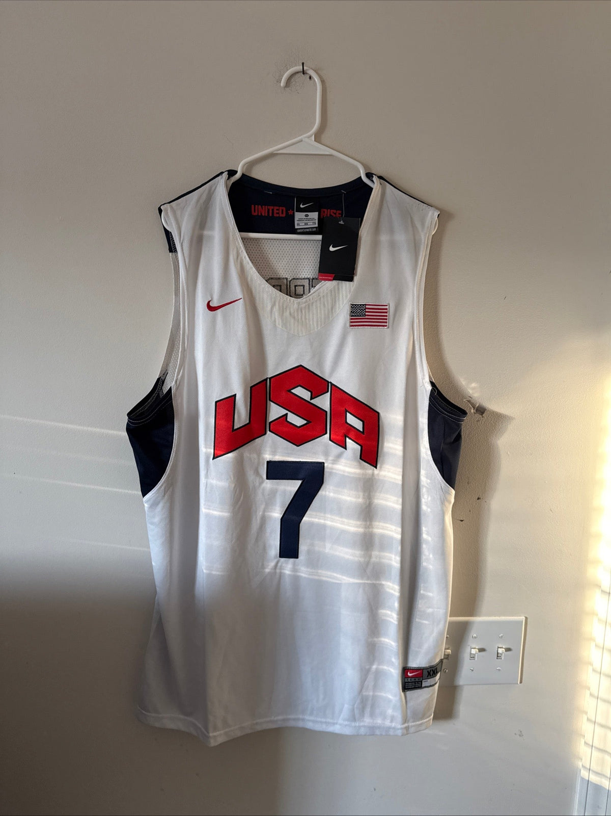 Men’s Nike Russell Westbrook #7 Team USA 2012 Olympics Jersey Sz 2XL - NWT RARE - Kyle’s Football Cards
