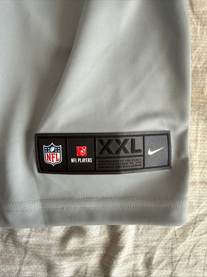 Men’s Nike Russell Wilson #3 Seattle Seahawks Vapor Lmtd Jersey Sz 2XL Grey RARE - Kyle’s Football Cards
