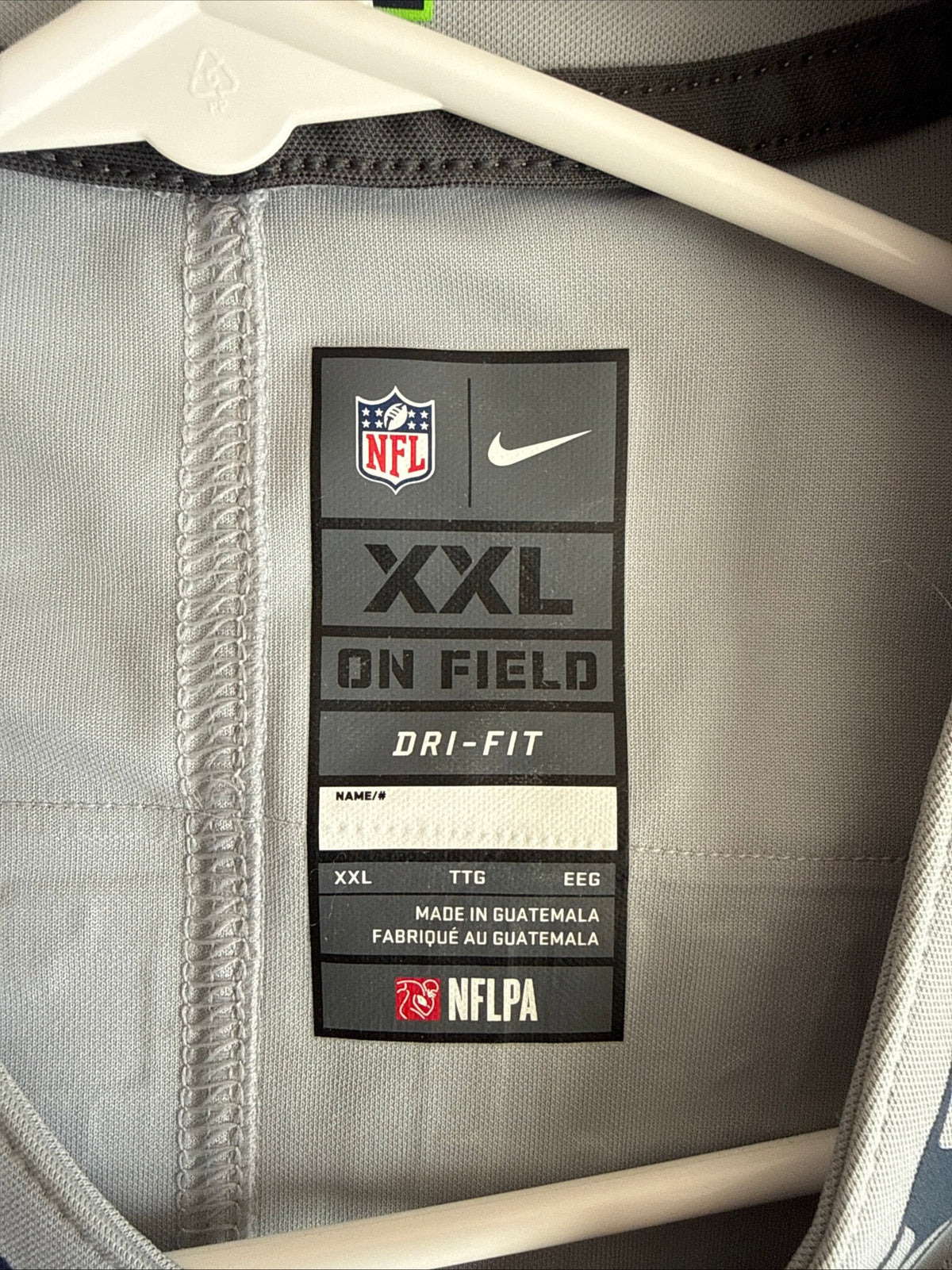 Men’s Nike Russell Wilson #3 Seattle Seahawks Vapor Lmtd Jersey Sz 2XL Grey RARE - Kyle’s Football Cards