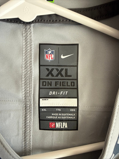 Men’s Nike Russell Wilson #3 Seattle Seahawks Vapor Lmtd Jersey Sz 2XL Grey RARE - Kyle’s Football Cards
