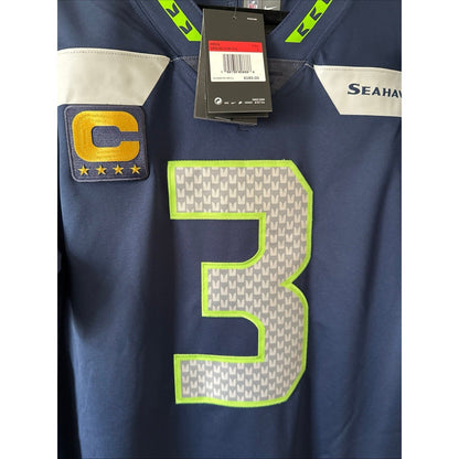 Men’s Nike Russell Wilson Seattle Seahawks Vapor Lmtd Captain Jersey Sz L - NWT - Kyle’s Football Cards