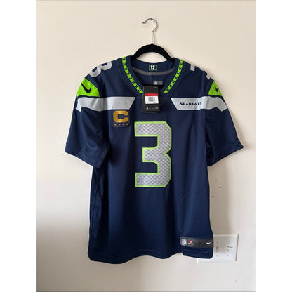 Men’s Nike Russell Wilson Seattle Seahawks Vapor Lmtd Captain Jersey Sz L - NWT - Kyle’s Football Cards