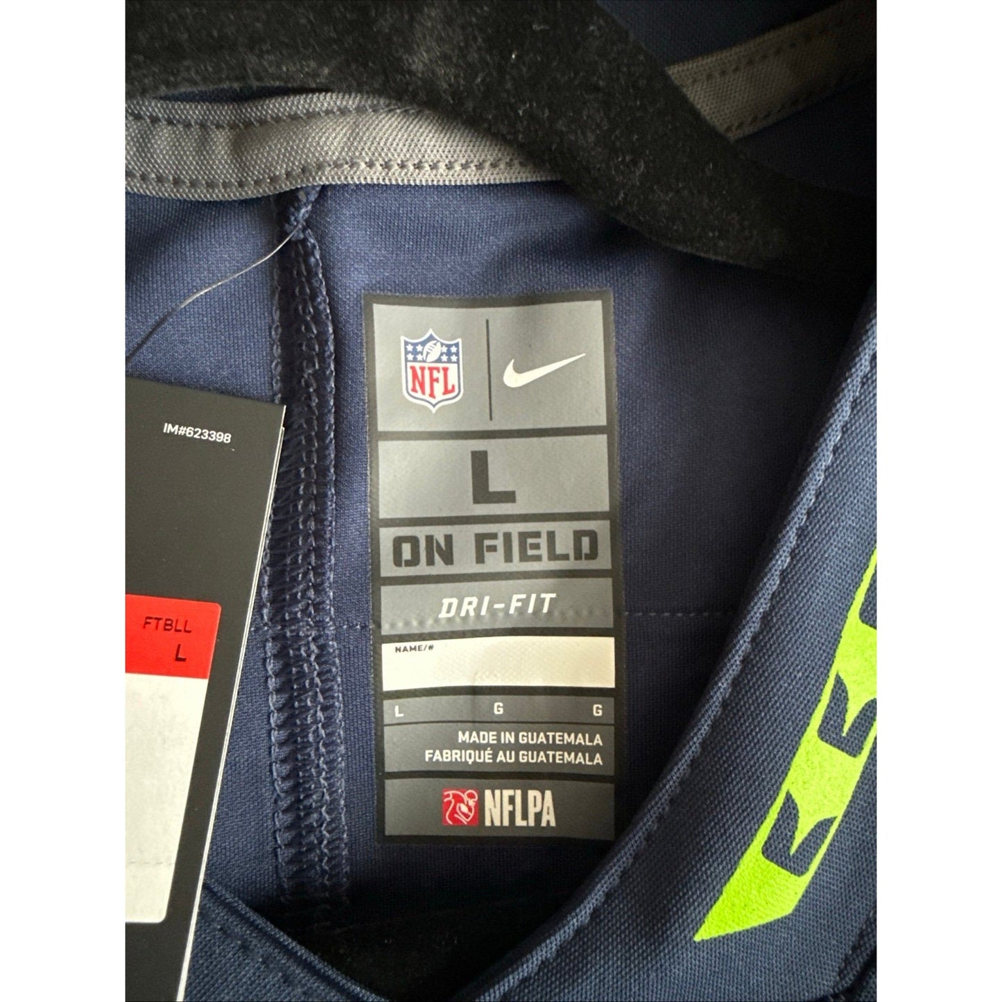 Men’s Nike Russell Wilson Seattle Seahawks Vapor Lmtd Captain Jersey Sz L - NWT - Kyle’s Football Cards