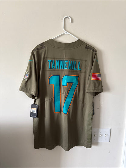 Men's Nike Ryan Tannehill #17 Miami Dolphins Salute To Service Jersey Sz L RARE - Kyle’s Football Cards