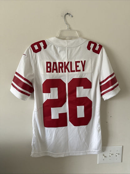 Men’s Nike Saquon Barkley 26 New York Giants Vapor Lmtd Jersey Sz S White RARE - Kyle’s Football Cards