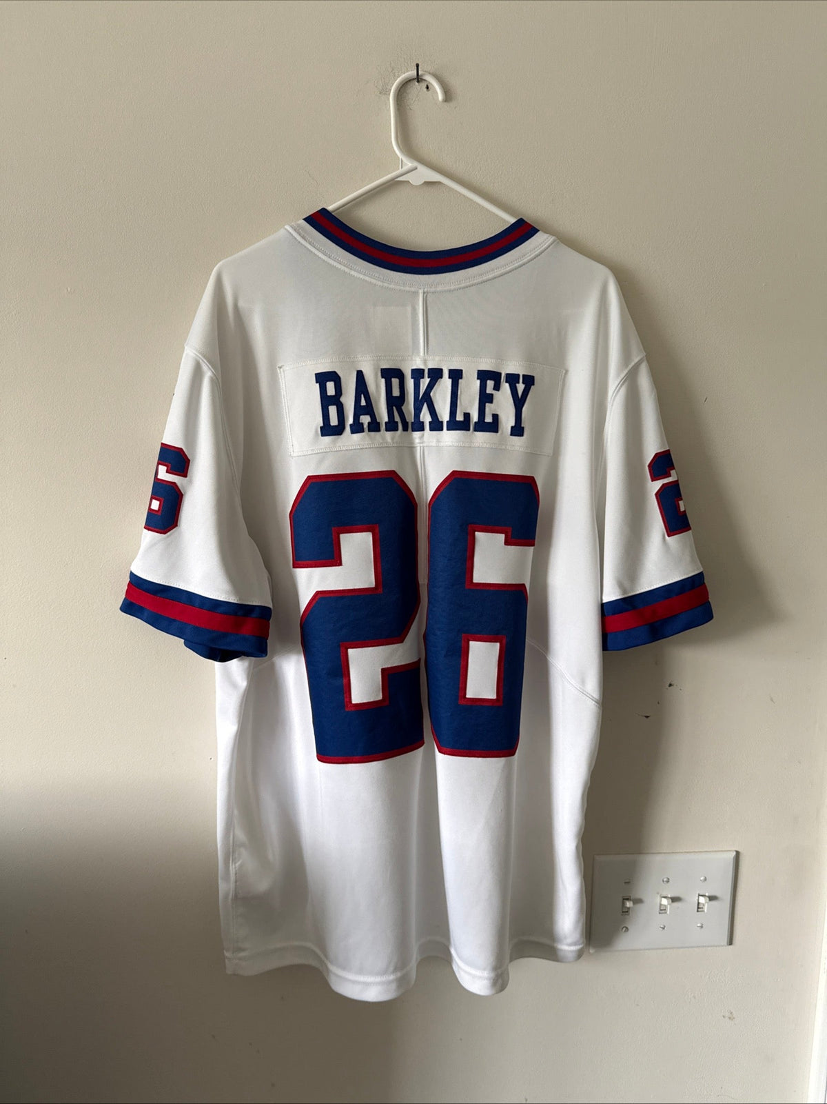 Men's Nike Saquon Barkley 26 NY Giants Color Rush Vapor Lmtd Jersey Sz XL RARE - Kyle’s Football Cards