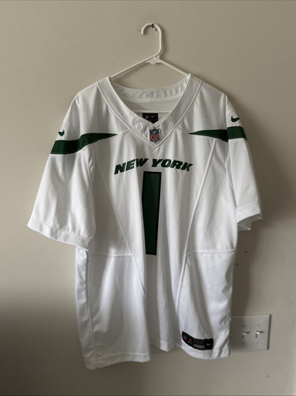 Men’s Nike SAUCE GARDNER 1 New York Jets Vapor Limited Jersey SZ XL White RARE - Kyle’s Football Cards