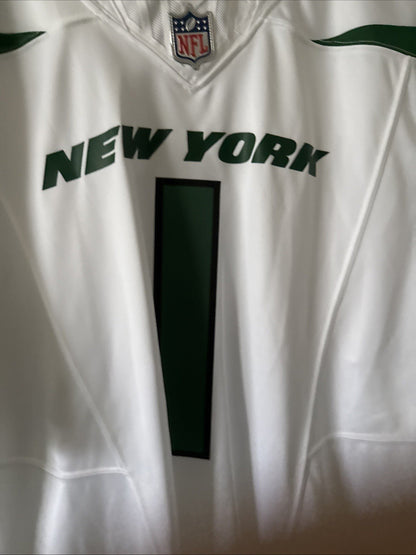 Men’s Nike SAUCE GARDNER 1 New York Jets Vapor Limited Jersey SZ XL White RARE - Kyle’s Football Cards