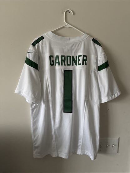 Men’s Nike SAUCE GARDNER 1 New York Jets Vapor Limited Jersey SZ XL White RARE - Kyle’s Football Cards