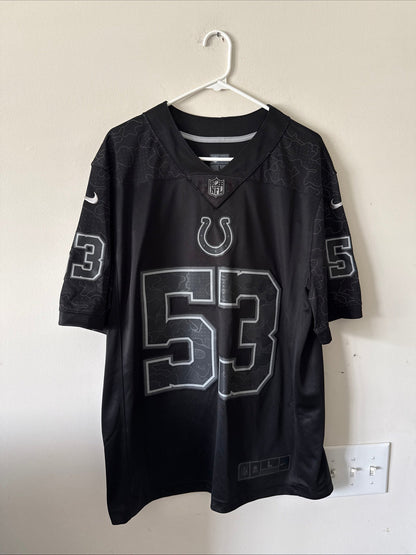 Men's Nike Shaquille Leonard 53 Indianapolis Colts RFLCTV Lmtd Jersey Sz L RARE - Kyle’s Football Cards