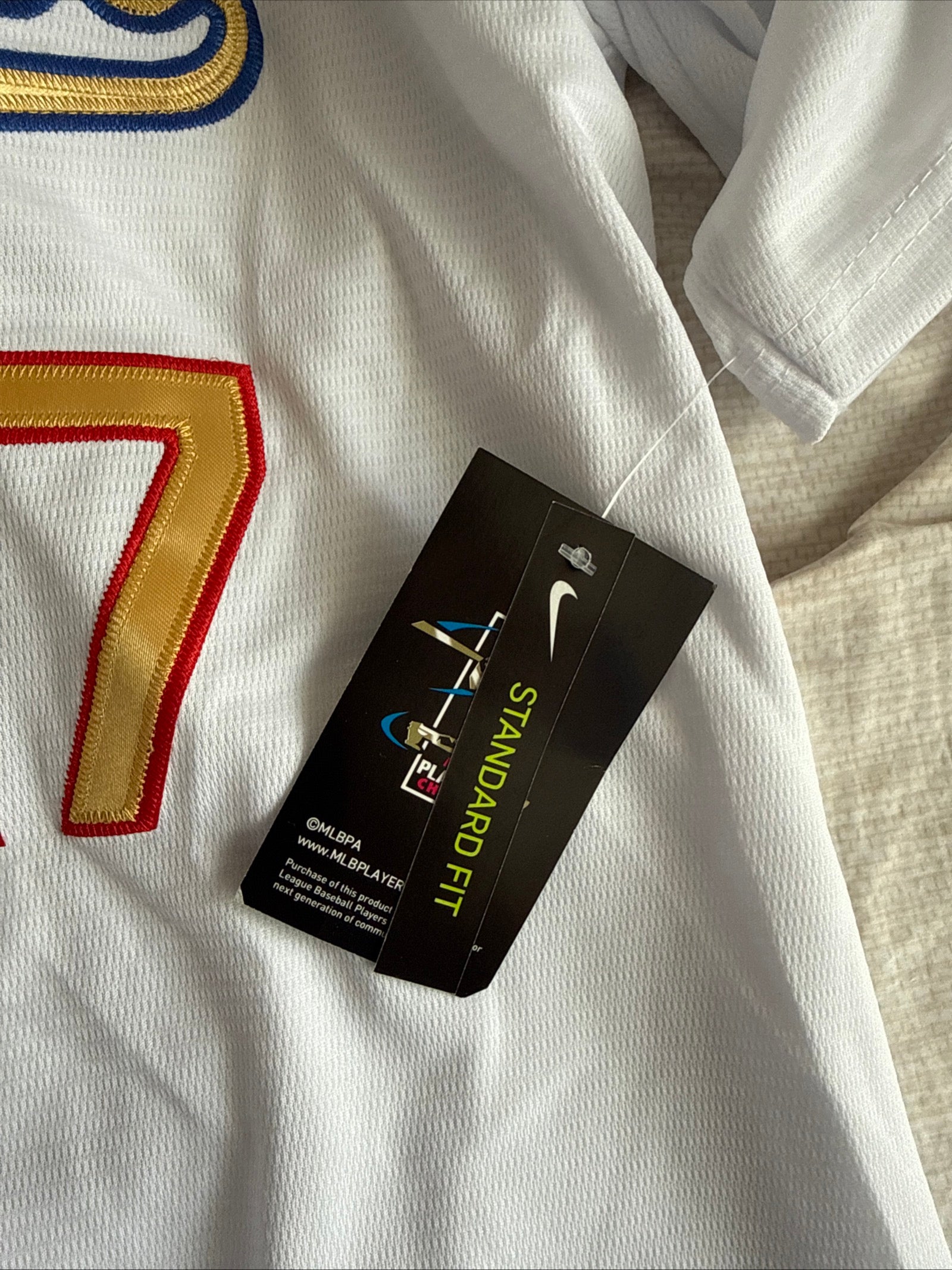 Men’s Nike Shohei Ohtani 17 LA Dodgers 2025 Gold Collection Limited Jersey Sz L - Kyle’s Football Cards