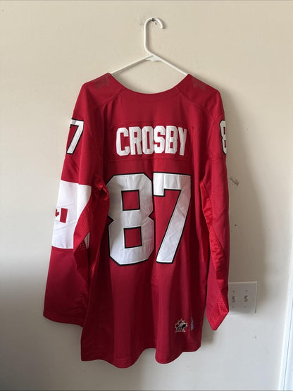 MEN’S NIKE SIDNEY CROSBY #87 TEAM CANADA 2014 OLYMPICS HOCKEY JERSEY SZ XL RARE - Kyle’s Football Cards