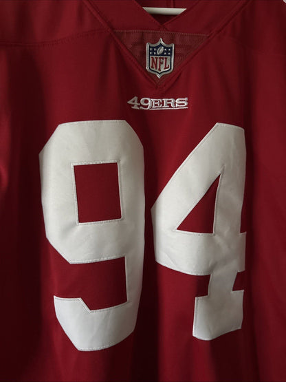 MEN’S NIKE SOLOMON THOMAS #94 SAN FRANSCISCO 49ERS VAPOR LMTD JERSEY SZ L - RARE - Kyle’s Football Cards