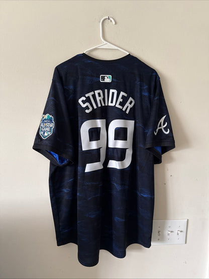 Men’s Nike Spencer Strider 99 2023 All - Star Game MLB Jersey Sz XL - Blue RARE - Kyle’s Football Cards