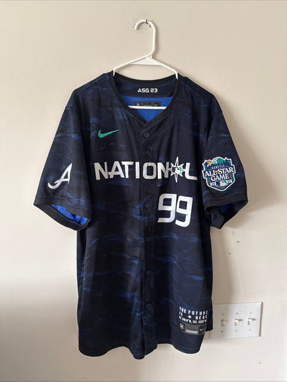Men’s Nike Spencer Strider 99 2023 All - Star Game MLB Jersey Sz XL - Blue RARE - Kyle’s Football Cards
