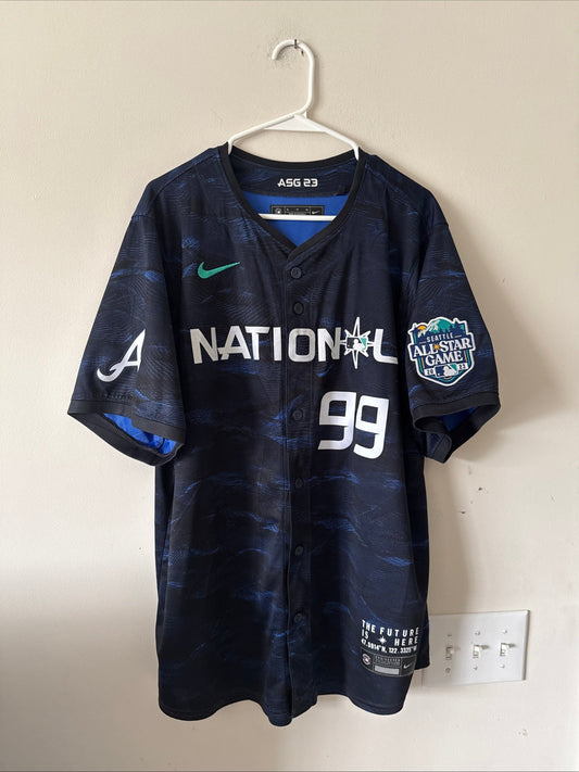Men’s Nike Spencer Strider 99 2023 All - Star Game MLB Jersey Sz XL - Blue RARE - Kyle’s Football Cards